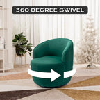 Fauteuils canapés pivotants à 360 degrés en velours rond Ouyessir Accent