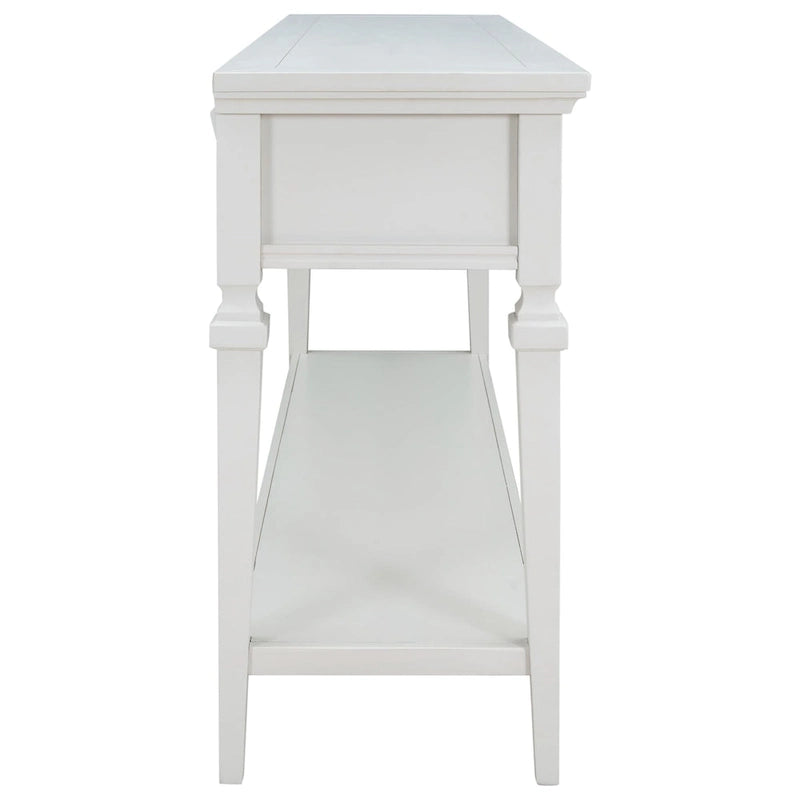 Console de style rétro classique avec trois tiroirs