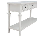 Console de style rétro classique avec trois tiroirs