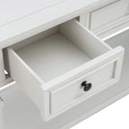 Console de style rétro classique avec trois tiroirs