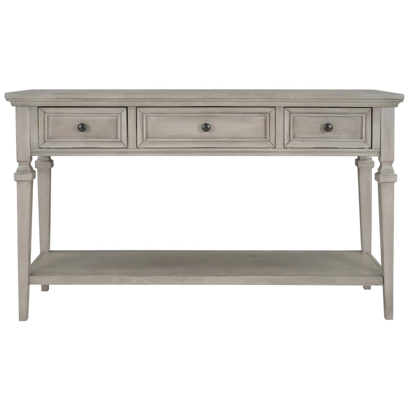 Console de style rétro classique avec trois tiroirs