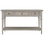 Console de style rétro classique avec trois tiroirs