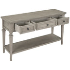 Console de style rétro classique avec trois tiroirs