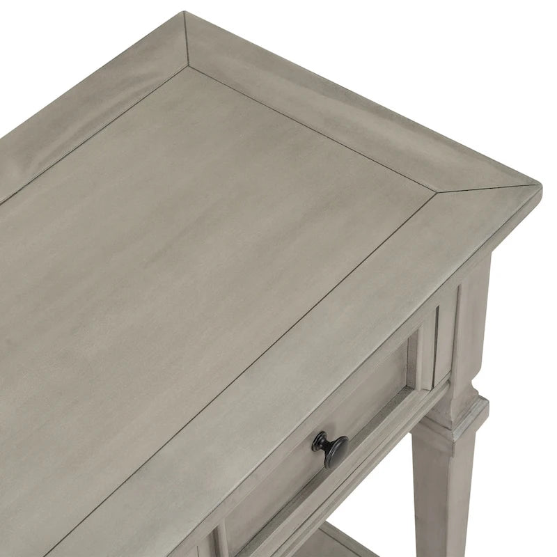 Console de style rétro classique avec trois tiroirs