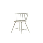 Chaise de salle à manger à barreaux en métal et bois Truman (dossier bas) – Lot de 2