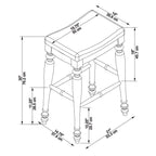 Tabouret de bar Katy (sans dossier)