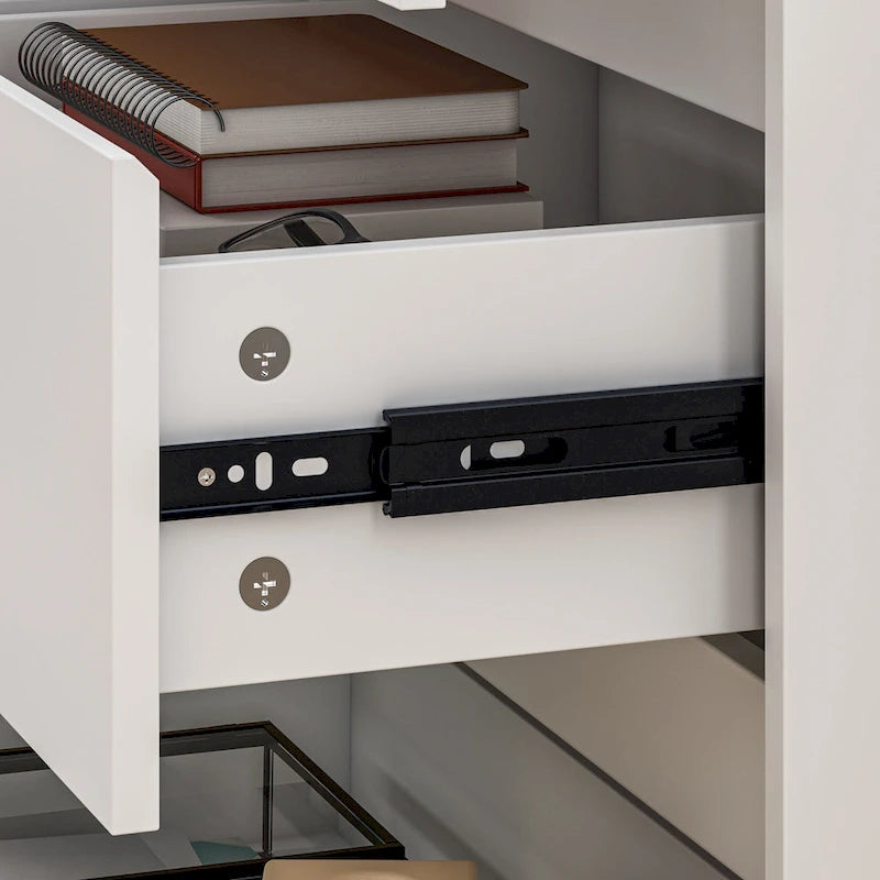 Commode 9 tiroirs blanche – Armoire de rangement spacieuse pour la chambre
