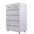 Grande commode de rangement à 6 tiroirs pour salon, chambre à coucher