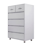 Grande commode de rangement à 6 tiroirs pour salon, chambre à coucher