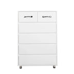 Grande commode de rangement à 6 tiroirs pour salon, chambre à coucher