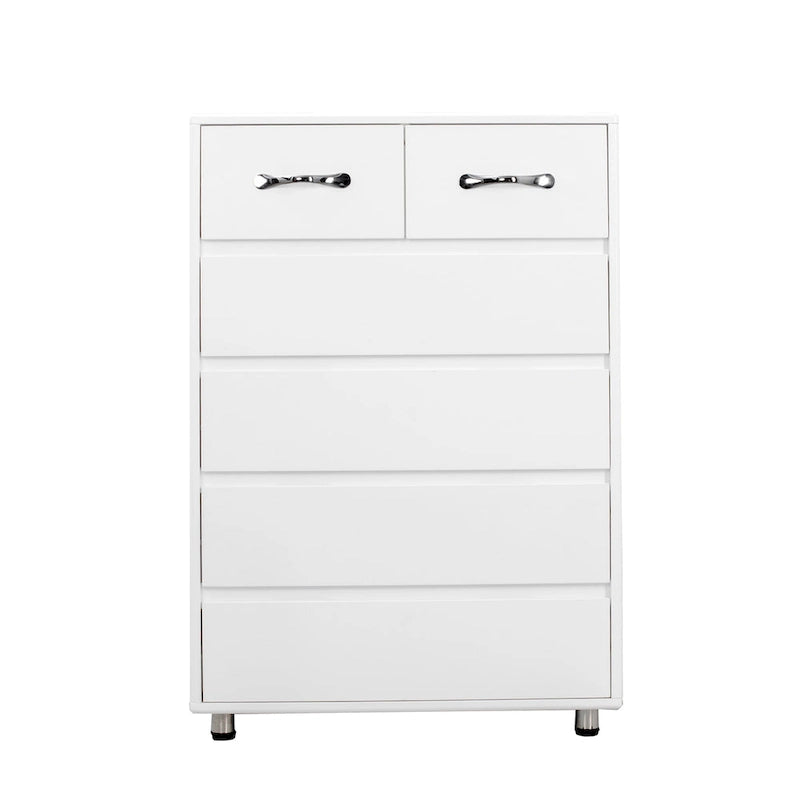 Grande commode de rangement à 6 tiroirs pour salon, chambre à coucher