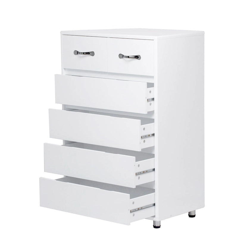 Grande commode de rangement à 6 tiroirs pour salon, chambre à coucher