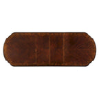 Table à manger extensible Abeena en merisier traditionnel de 120 pouces