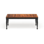 Table à manger extensible bicolore Levole de 78 po – Style moderne champêtre