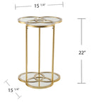 Table d'appoint géométrique Shelton de SEI Furniture