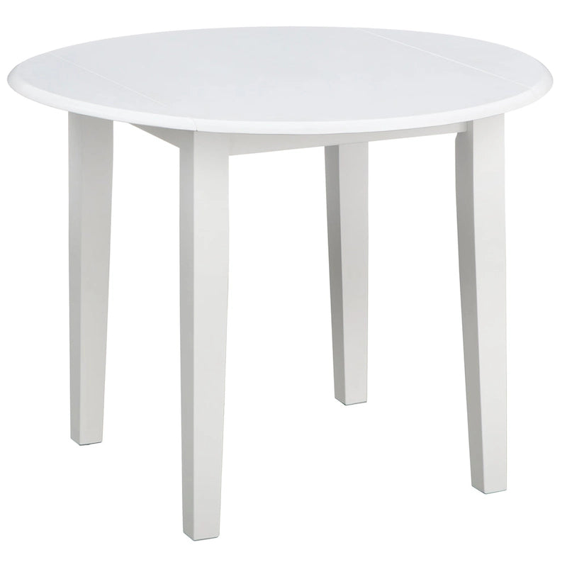 Table de salle à manger à abattants en bois massif – Gain de place, 4 finitions