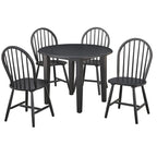 Table de salle à manger à abattants en bois massif – Gain de place, 4 finitions