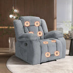 Fauteuil inclinable chauffant et massant grand confort, taille standard