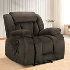 Fauteuil inclinable chauffant et massant grand confort, taille standard
