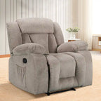 Fauteuil inclinable chauffant et massant grand confort, taille standard