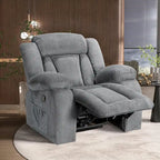 Fauteuil inclinable chauffant et massant grand confort, taille standard