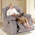Fauteuil inclinable chauffant et massant grand confort, taille standard