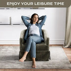Fauteuil cabriolet pivotant rembourré – Fauteuil d'appoint à 360° avec coussin lombaire