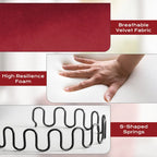 Fauteuil cabriolet pivotant rembourré – Fauteuil d'appoint à 360° avec coussin lombaire