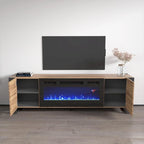 Meuble TV Woody BL-EF avec cheminée électrique 77