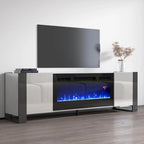 Meuble TV Woody BL-EF avec cheminée électrique 77
