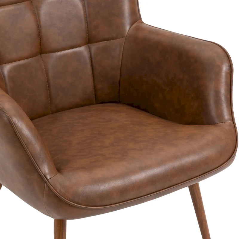 Lot de 2 fauteuils d'appoint modernes à oreilles avec accoudoirs