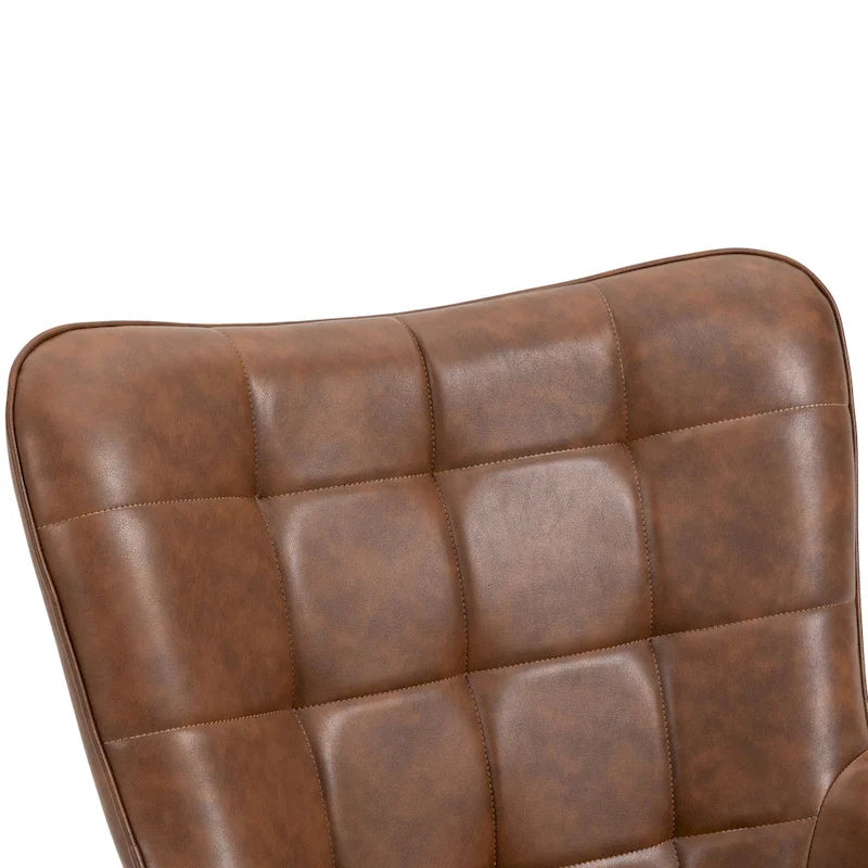 Lot de 2 fauteuils d'appoint modernes à oreilles avec accoudoirs
