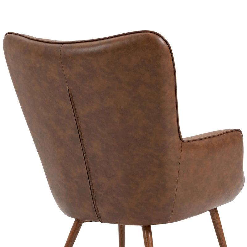 Lot de 2 fauteuils d'appoint modernes à oreilles avec accoudoirs