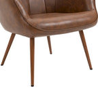 Lot de 2 fauteuils d'appoint modernes à oreilles avec accoudoirs