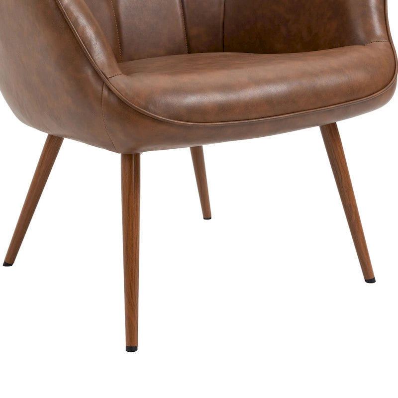 Lot de 2 fauteuils d'appoint modernes à oreilles avec accoudoirs