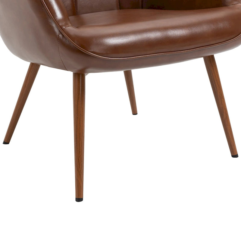 Lot de 2 fauteuils d'appoint modernes à oreilles avec accoudoirs