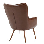 Lot de 2 fauteuils d'appoint modernes à oreilles avec accoudoirs