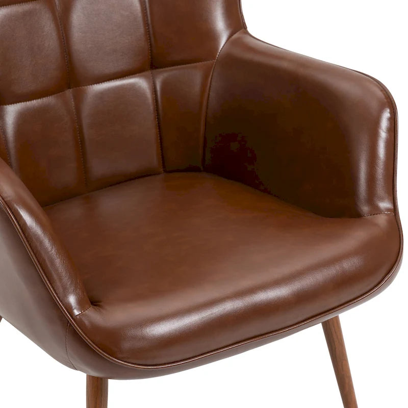 Lot de 2 fauteuils d'appoint modernes à oreilles avec accoudoirs