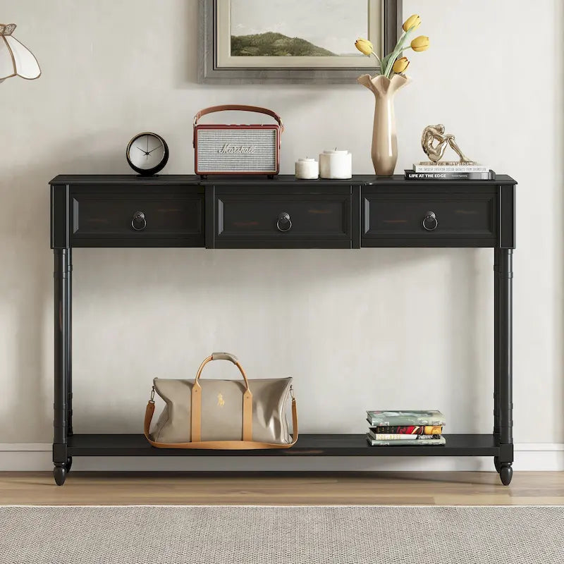 Console Table Sofa Table avec Tiroirs