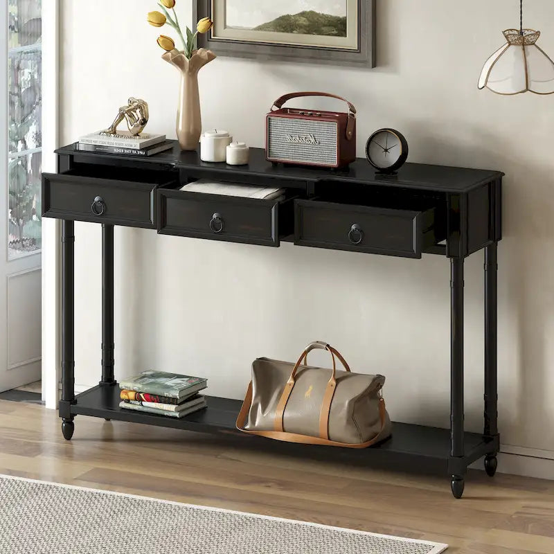 Console Table Sofa Table avec Tiroirs
