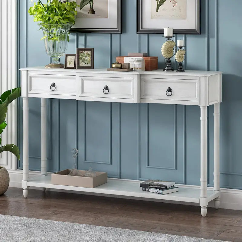 Console Table Sofa Table avec Tiroirs