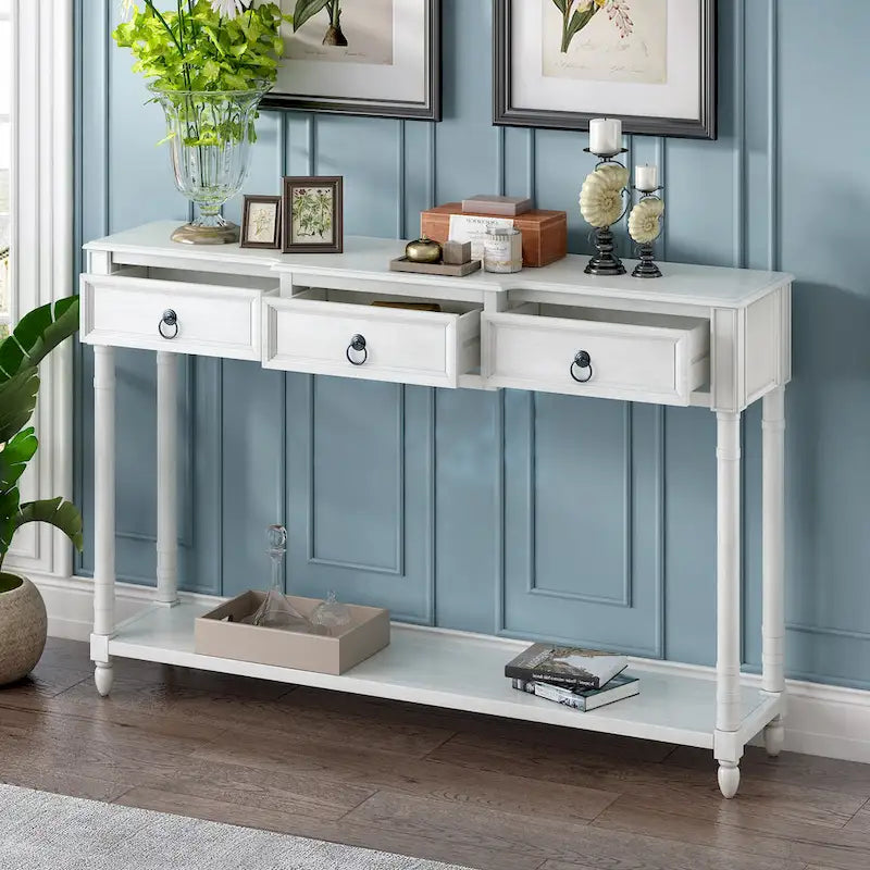 Console Table Sofa Table avec Tiroirs