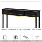 Console Table Sofa Table avec Tiroirs