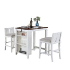 Ensemble de bar 3 pièces avec table à manger hauteur comptoir et 2 chaises