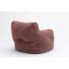 Pouf doux et touffeté en mousse avec tissu Teddy