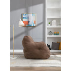 Pouf doux et touffeté en mousse avec tissu Teddy
