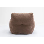 Pouf doux et touffeté en mousse avec tissu Teddy