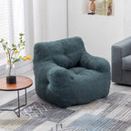 Pouf doux et touffeté en mousse avec tissu Teddy