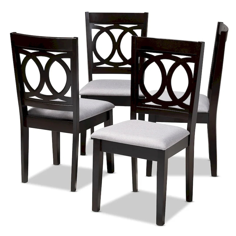 Ensemble de 4 chaises de salle à manger modernes et contemporaines