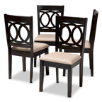 Ensemble de 4 chaises de salle à manger modernes et contemporaines